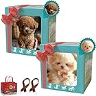 Yrcasu 2026 Upgrade Realistic Robot Puppy, Puppy Robot Realistic Dog, Electric Simulation Dog Touch Sensor Toy, Walks, Barks, Wags Like a Real Puppys for Pet Lovers (A+B)