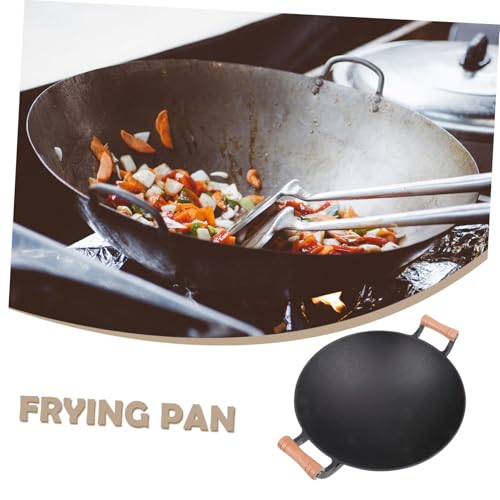 Wok de Hierro Fundido con Mango de Madera LIFKOME miniatura 6