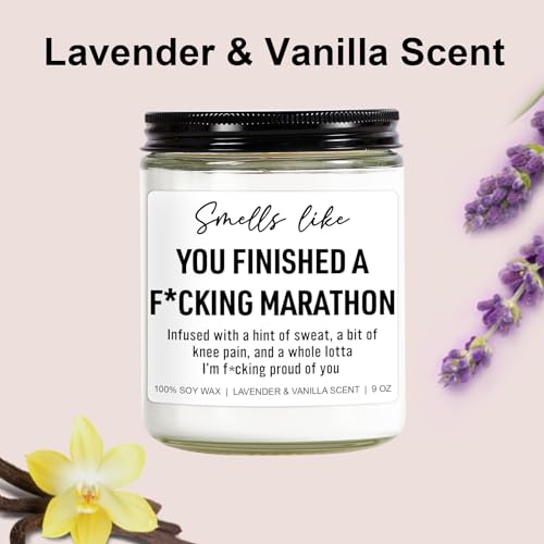 Younift Marathon Candle, Gifts for Runners, Marathon Runner Gifts, Funny Marathon Gifts, Runner Gifts, Gifts for Runners Men, Runners Female, Half Marathon Gifts, Running Gifts for Women, Her