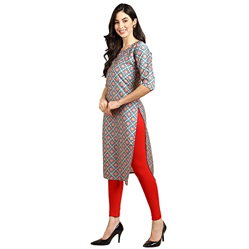 Image of Pinkmint Women's Crepe Digital Print Straight Kurta
