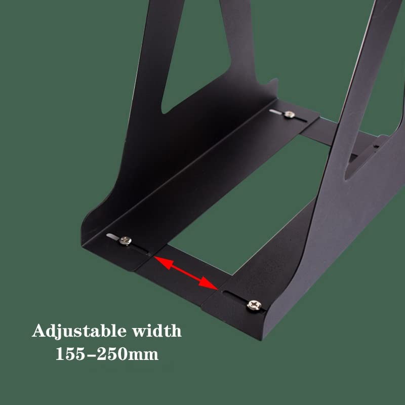 Salvaspazio Supporto CPU sotto scrivania - Supporto for Case Tower for PC da Tavolo - Larghezza Regolabile - Staffa for Appendere Case Host PC con Supporto CPU per Case(Bianco,480mm)