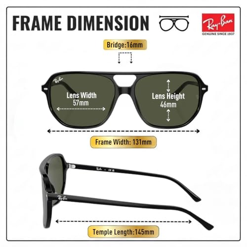 Image of Ray-Ban RB2205 BILL ONE Square-Round Sunglasses with Official Eyewear Kit
