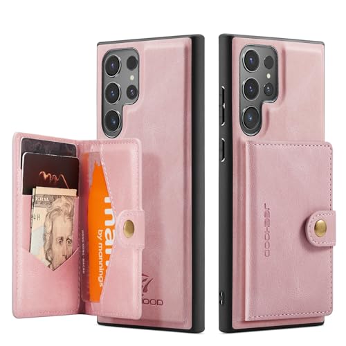 Coque Portefeuille pour Samsung S24 Plus en finition soignée antichoc détachable