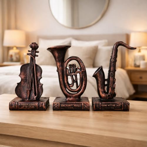 Image of Xtore Melodic Instrument Sculpture Set for Music Corners, Shelves & Desks