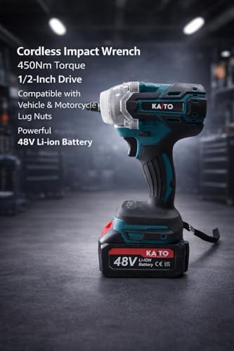 Image of KAITO Cordless Power Tool Combo Kit (4-in-1) | 26mm Rotary Hammer, 100mm Angle Grinder, 450Nm Impact Wrench & 10mm Drill Driver | 4 Lithium-Ion Batteries, 2 Chargers & Carry Case