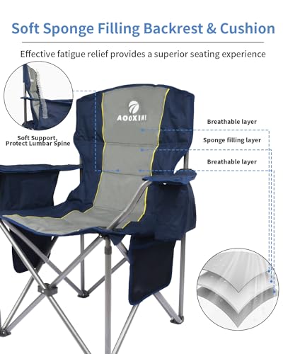 Aooximi CAMPING CHAIRS PRO Oversized Folding Camping Chairs, Outdoor Chair Heavy Duty Support 450 Lbs thumb #5