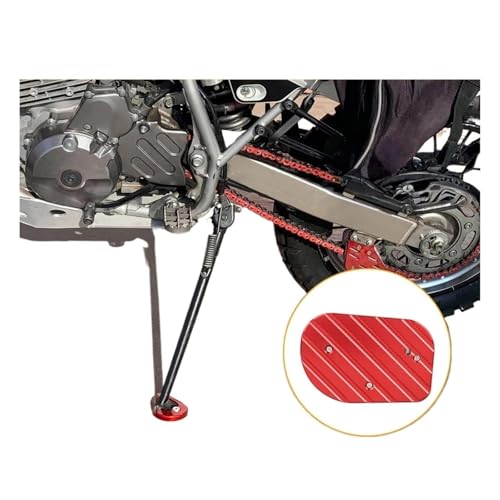 Patin béquille XR 650L évite la chute de la moto sur sol meuble