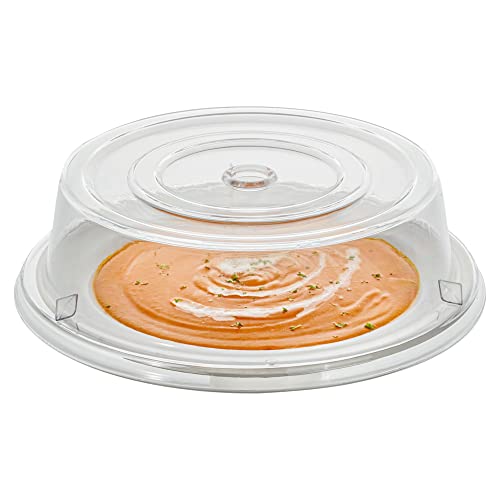 Restaurantware RWP0943C-1 Cater Tek 10.2 Inch Polycarbonate Plate Cover 1 Shatterproof Dish Cover cover
