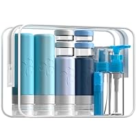 INSFIT 23 Stück Reiseflaschen Zum Befüllen, 90 ml und 60 ml Silikon Reiseflaschen Set, TSA genehmigte Reiseset Flüssigkeiten, Auslaufsichere Reisegröße Behälter Reise Gadgets