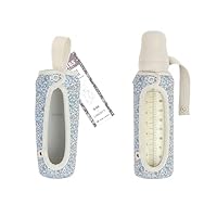 BIBS x LIBERTY Babyflaschenhülle Groß 225ml - Neopren Schutzhülle für BIBS Flaschen - Liberty Print Design, Large, Capel Ivory