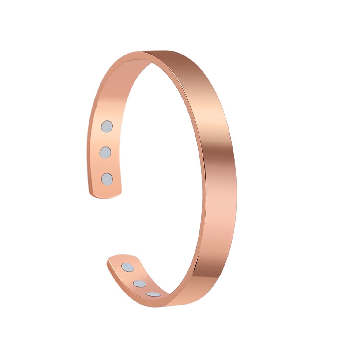 Yellow Chimes Bracelet for Unisex Classic Design High Polished Rosegold Copper Open Kada Bracelet for Men and Boys (B094QH1ZG6) Amazon Price History, Amazon Price Tracker
