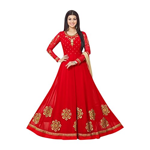 Robe Anarkali en georgette lourde résout le manque d'élégance