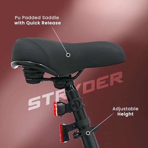 Image of Stryder ARCUS 27.5T Electric Cycle for Men and Women with 36V 11.6Ah Removable Lithium Battery, 5 inch Multi-Color LCD Display, Mobile Charging Port, Headlight and Safety Brake Sensor