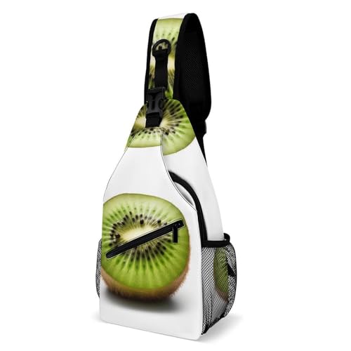Mochila tipo sling para deporte y senderismo Green Kiwi