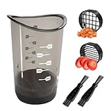 Hoclauho Erdbeerschneider Obstschneider mit Behälter Druckplatte...