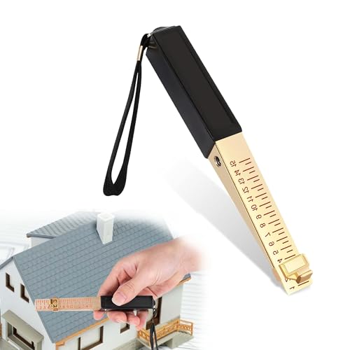 Fire Door Gap Gauge, 1-15mm Wedge-Shaped Vernier Door Gap Measuring Tool for House Engineering Inspection,Feeler Gauges,Durable Material(0.5mm)