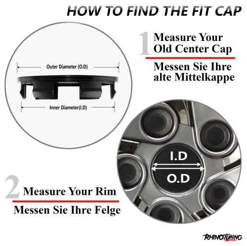 Rhinotuning 4X 70mm Coprimozzo OD 70mm ID 64mm