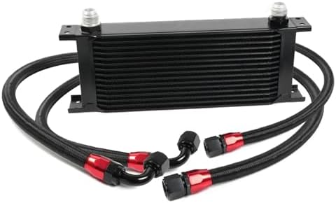 Transmission Oil Cooler Universal 10 Row and 15 Row Oil Radiator AN10 ...
