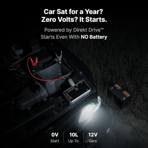 Luckfire M7: Smart Car Jump Starter Power Pack With Air Compressor, 12V Car Battery Booster Jump Starter, 150PSI Digital Tyre Inflator, 60Wh Power Bank - For 8.5L Petrol / 6.5L Diesel Engines - 3