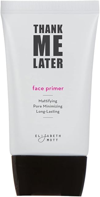 Cruelty-Free Matte Makeup Base Primer for Face: Elizabeth Mott Thank Me Later Face Primer for Oily Skin - Pore Minimizer, Shine Control Make Up Primer to Hide Wrinkles and Fine Lines (30g)