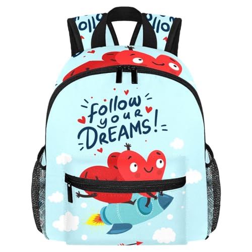 Sac à dos pour enfant rayé vert et blanc 30 cm | Cartable d'école maternelle