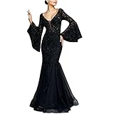 Pehalq Sexy Maxi Dress for Women Floor Length Dress Formal Gowns and Evening Dresses Rehearsal Dinner Dress for Guest