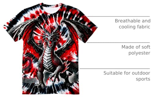 Image of Kids Tie Dye T-Shirt,Children Hippies Senior Tie Dye Tee Tshirt for Boys Girls