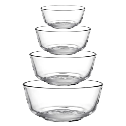 Set de 4 tazones de vidrio apilables para cocina miniatura 1