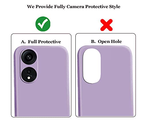Image of A rtistque Liquid Silicone Back Cover Case for Oppo A1 Pro Matte Shockproof TPU Soft Flexible with Camera Protection - Purple