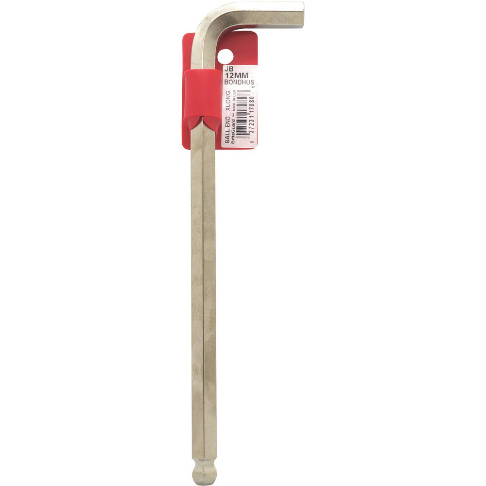 12mm BriteGuard Plated Ball End L-Wrench Tagged & Barcoded