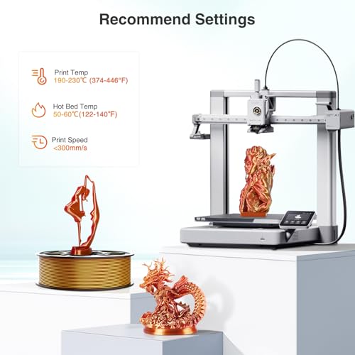 Image of Silk PLA 3D Printer Filament, Silk Dual Color Gold Red PLA Filament 1.75+ /-0.03mm, Shiny Coextrusion PLA Filament, Color Change 3D Printing Filament 1KG /2.2lb