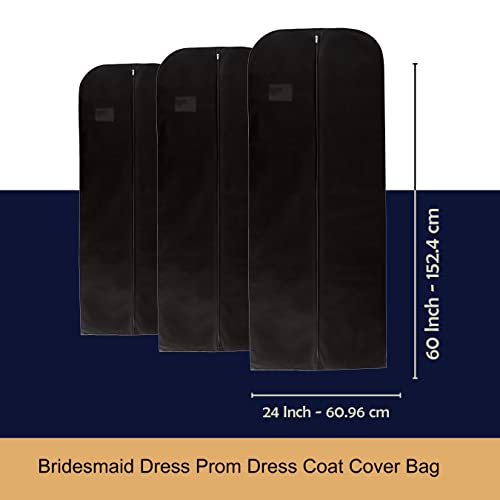 Wedcova Dress Bag, Black, 24" x 60" inches - Image 2
