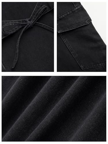 Bow Tie Baggy Jeans for Women Y2K Wide Straight Leg Denim Pants Mid Rise Casual Boyfriend Jeans with Bows3