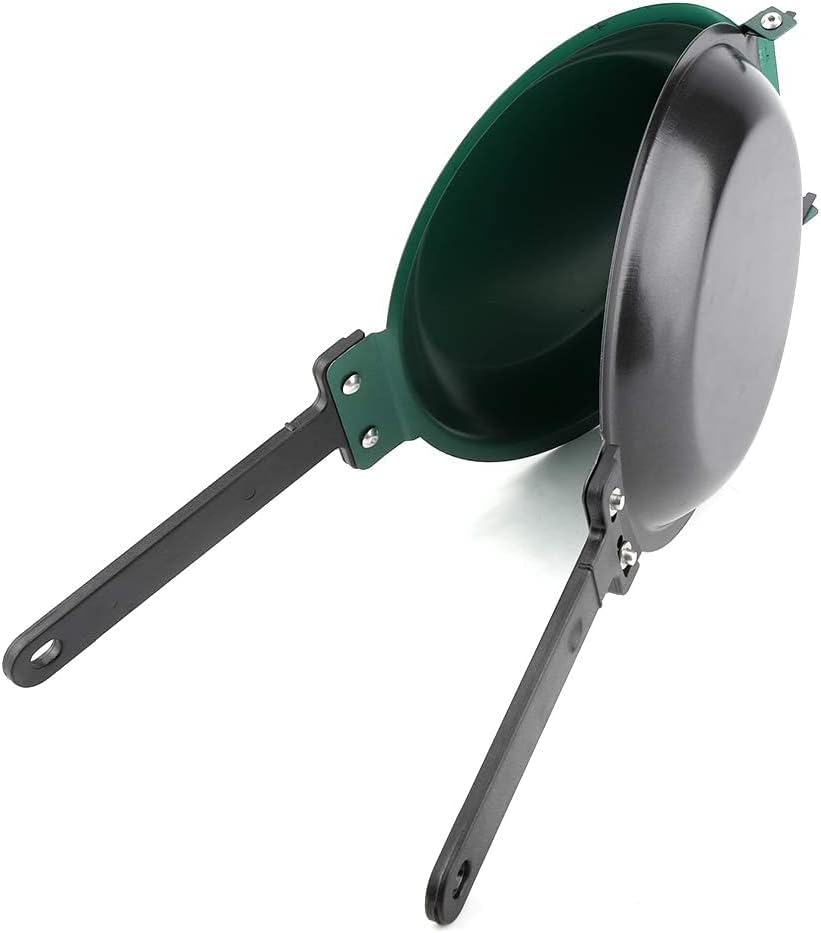 Killer's Instinct Outdoors 1 PCS Double-sided Frying Pan, Easy-to-clean Double-sided Frying Pan with Flip Design - Image 8