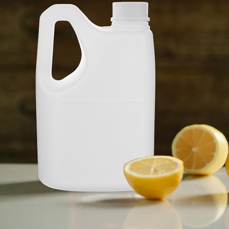 BESTYASH Pichet de Stockage de Jus 2L avec Poignée Bouteilles Vides en Plastique Récipient Polyvalent pour Miel Sirop Jus Usage Domestique et Commercial Lot de 2