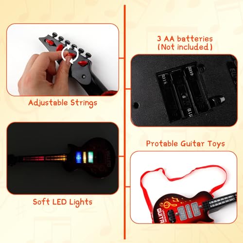 M Sanmersen 0345 Kids Guitar Toy 4 Strings Electric Guitar thumb #3