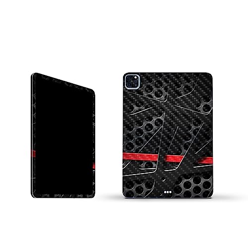 Image of MightySkins Carbon Fiber Skin Compatible with Apple iPad Pro 11 inch M2 4th Gen (2022) Full Wrap Kit - Tech Web | Protective, Durable Textured Carbon Fiber Finish | Easy to Apply | Made in The USA