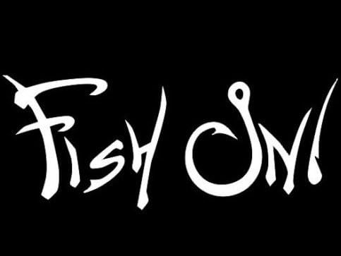 Fish On Sticker Vinyl Decal - Car Truck Window Boat Kayak Fishing Hunting Sports, Die cut vinyl decal for windows, cars, trucks, tool boxes, laptops, MacBook - virtually any hard, smooth surface
