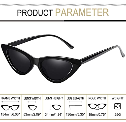 Image of IFLASH Cat Eye Rectangular Sunglasses for Women Pack of 2