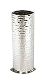 zinn vase reinigen Handgefertigte Vase aus Zinn, mit Metropolitan-Muster auf Vorder- und Rückseite.