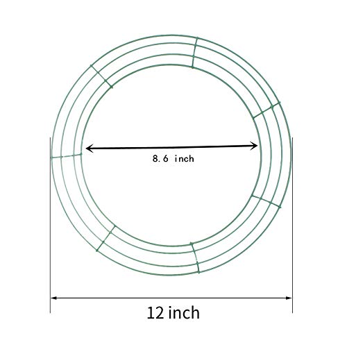 image for Nother Valentine's Day 4 Packs Metal Wreath Frame Green Round Wire Wre