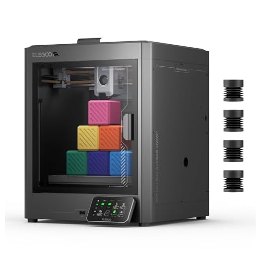 ELEGOO Centauri Carbon Stampante 3D, CoreXY 500 mm/s Stampa ad Alta Velocità con Autocalibrazione, Ugello a 320°C e Telecamera Integrata, Pronta per Stampare Subito, Dimensioni di Stampa 256x256x256mm
