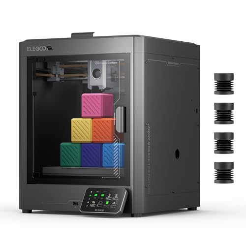 ELEGOO Centauri Carbon Stampante 3D, CoreXY 500 mm/s Stampa ad Alta Velocità con Autocalibrazione, Ugello a 320°C e Telecamera Integrata, Pronta per Stampare Subito, Dimensioni di Stampa 256x256x256mm