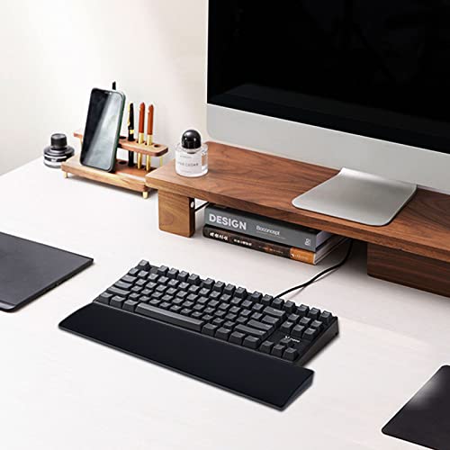 Akko Memory Foam Tastatur Handgelenkauflage, Weich Gepolsterte Unterstützung zur Vermeidung von Handgelenksschmerzen durch Ständiges Tippen und Spielen (Weiß, 390 * 70 * 19 mm)