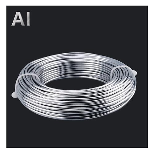 ZDLSDL Aluminium Wire, 3 mm x 30 m, Polished, 10 Gauge, 300 grams, Craft Wire for Handmade Craft Projects