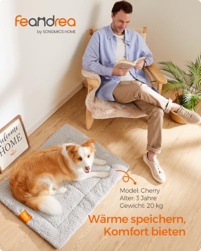 FEANDREA Hundedecke, für Hunde, Katzen, 90 x 65 cm, L, rutschfest