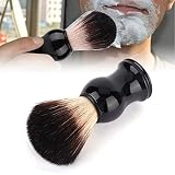 Pennelli Barba per Uomo, Spazzola Morbida per Capelli, Barba, Pennello Barba per Schiuma Color Crema con Manico Antiscivolo, Accessorio per Toelettatura per Uomo (#3)