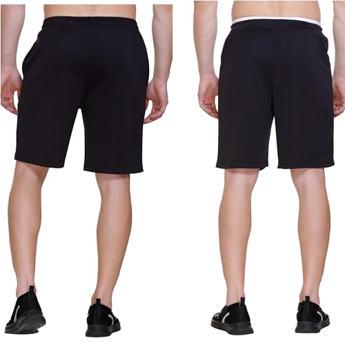 Image of Men's Shorts | Shorts for Men's | Men's Cotton Shorts | Dual Pocket Sleep Shorts - Regular Shorts - Workout, Gym, Running, Sports and Yoga Shorts - Pack of 2