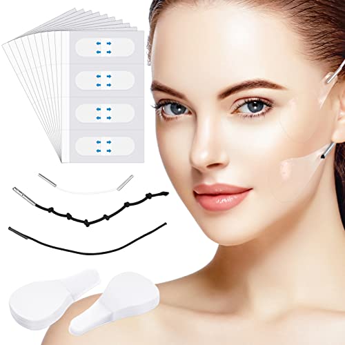 120 Stück Face Lifting Tape, 60 Face Lift Patch, 60 Facelifting Aufkleber Unsichtbare Klebeband Dünner Gesichtsaufkleber, Unsichtbare V-Form Gesicht Face Lift Patch Cover