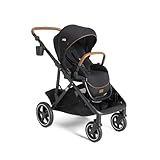 Joie Chive Single-to-Double Reversible Stroller, 20+ Customizable Modes, Suspension & All-Terrain Rubber Wheels, Expandable UPF 50+ Canopy (Shale)